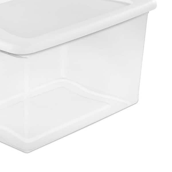 Micro-Tec C46 clear styrene plastic hinged storage boxes, 116x72x32mm -  Edge Scientific