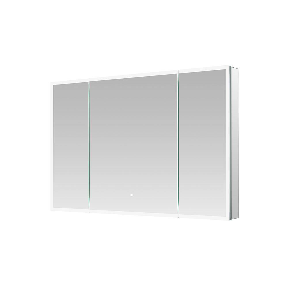 Edge Royale 48 in. W x 32 in. H Rectangular Medicine Cabinet with Mirror, T