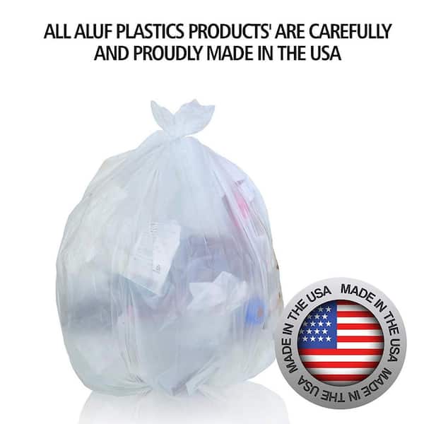 6 Mil Clear 38x60 Contractor Trash Bags 50/roll - Jendco Safety Supply