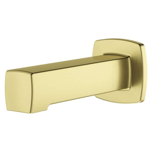 6 in. Non-Diverter Tub Spout in Brushed Gold
