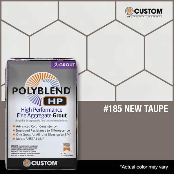 Polyblend HP #185 New Taupe 25 lbs. High Performance Fine Aggregate Grout