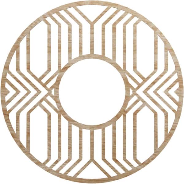 Ekena Millwork 0.25 in. x 38 in. x 38 in. Wood Medallion Moulding