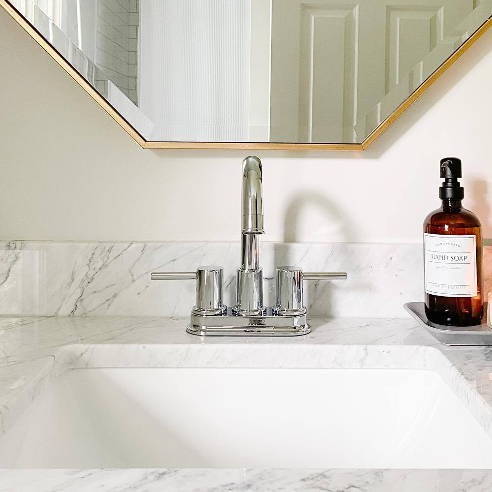 St. Lucia Chrome 4" Centerset Bathroom Faucet