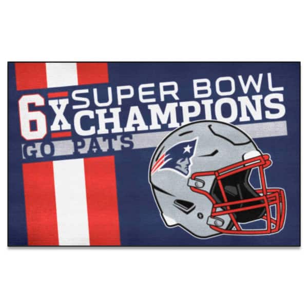 FANMATS New England Patriots Dynasty Blue 5 ft. x 8 ft. Ulti-Mat Area Rug  30963 - The Home Depot