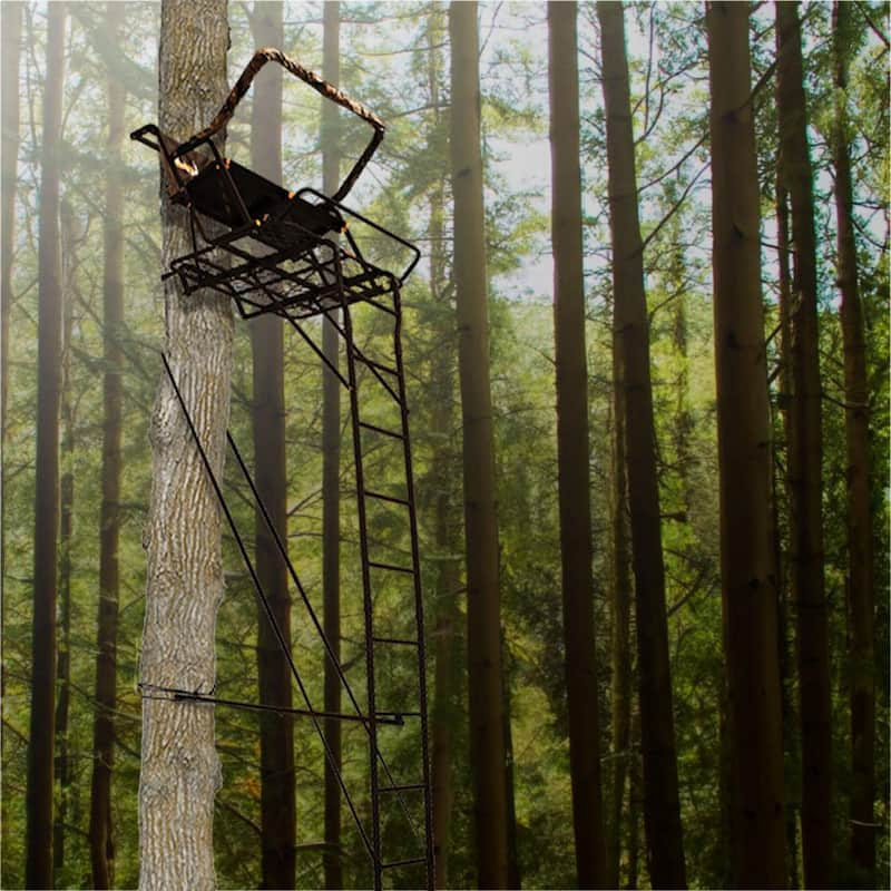 Partner 17 ft. Outdoor 2 Person Hunting Deer Ladder Tree Stand