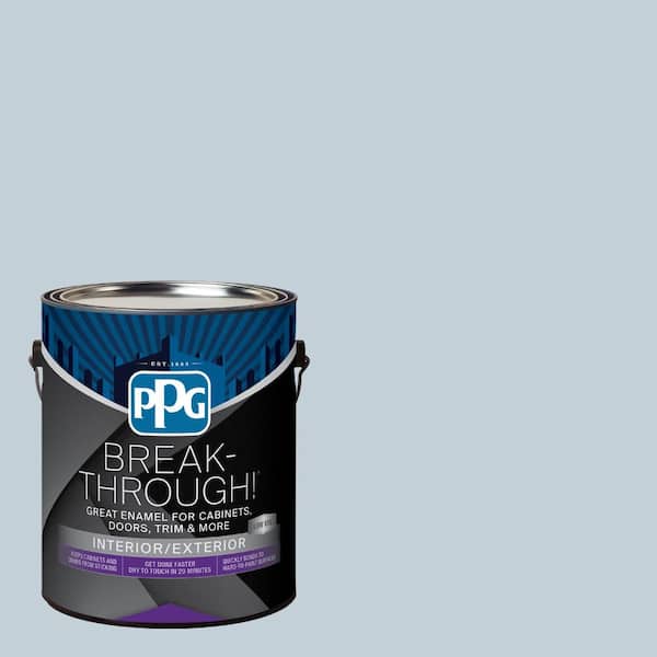 1 gal. PPG10-12 Cool Gray Semi-Gloss Door, Trim & Cabinet Paint