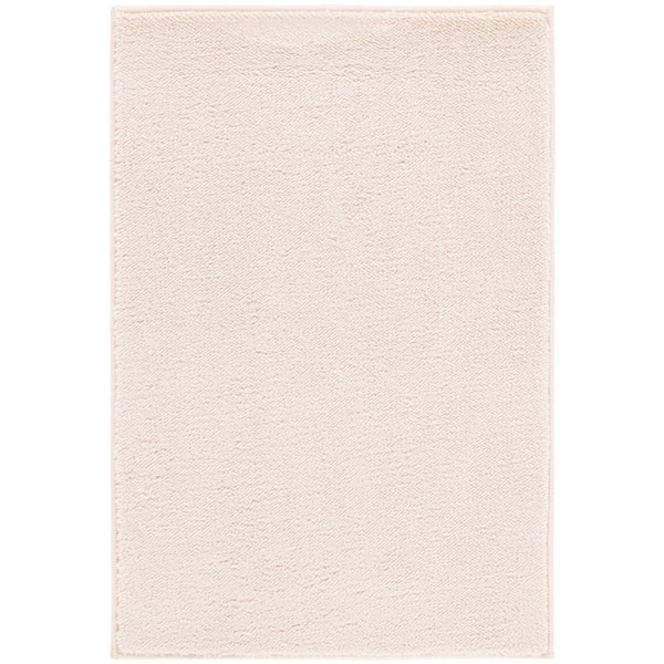 SAFAVIEH Loft Beige 3 ft. x 5 ft. Machine Washable Modern Solid Area Rug