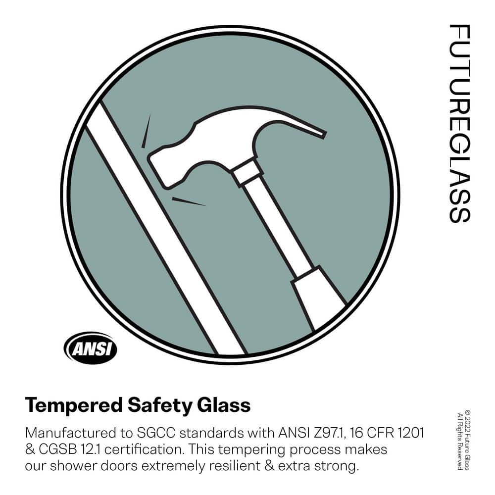 78" Frameless Clear Glass Shower Enclosure with Brushed Nickel Finish