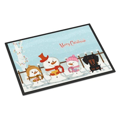 Dogs Christmas Doormats Outdoor Christmas Decorations The Home Depot