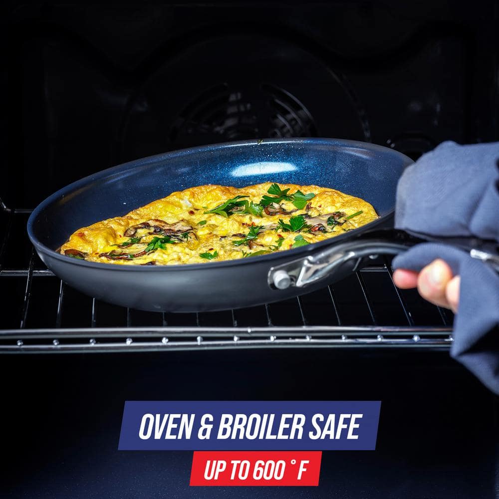 Blue Diamond 11" Hard Anodized Aluminum Frying Pan with Lid