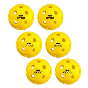 Pickleballs Pi 26, Indoor 6-Pack, USAPA Official Size 26 Hole Ball for Gym Surfaces