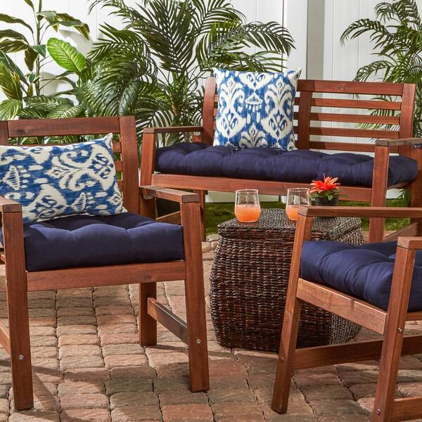 Greendale Home Fashions 20 Outdoor Chair Cushion Sunbrella Fabric Navy