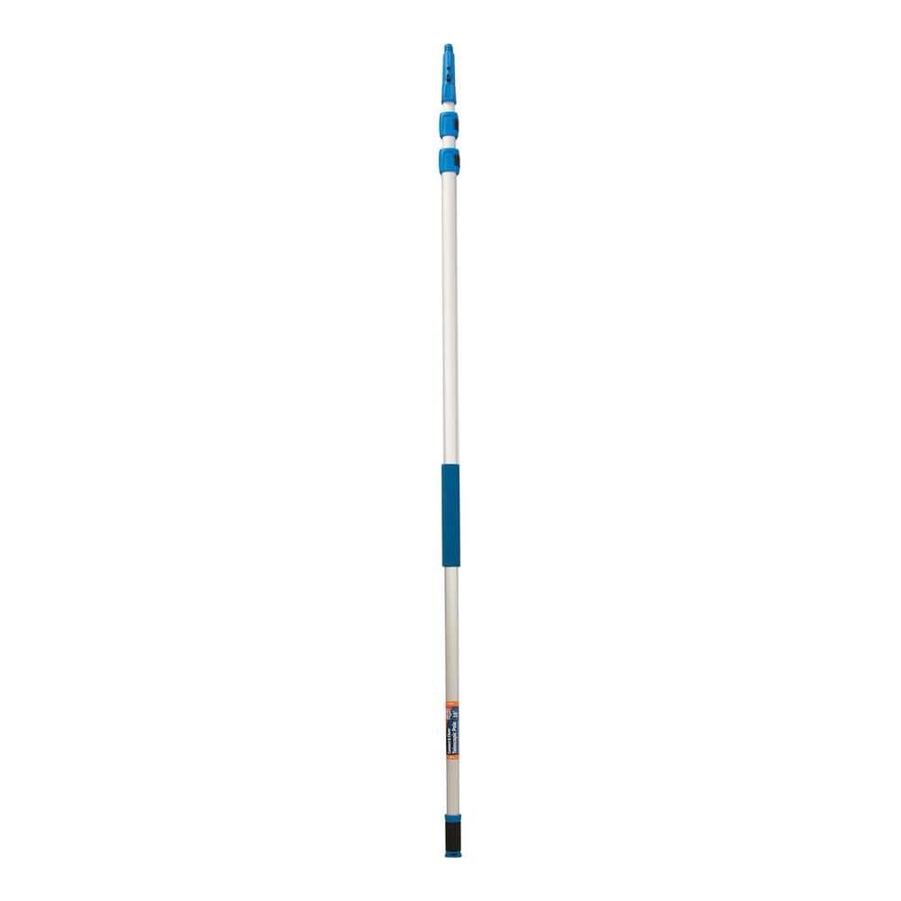Unger 18 ft. Aluminum Telescoping Pole with Connect and Clean Locking Cone  and Quick-Flip Clamps 972960 - The Home Depot