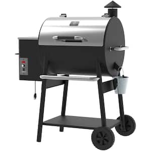 590 sq. in. Wood Pellet Grill and Smoker PID 2.0 in Stainless Steel