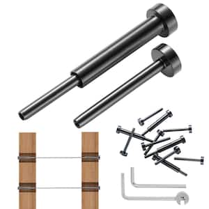 40 Pack Invisible Cable Railing kit T316 Stainless Steel 1/8 in. Invisible Receiver and Swage Stud End for Cable Railing