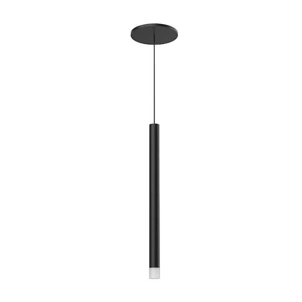 KUZCO Elixir 15 in. 1 Light 6-Watt Black Integrated LED Pendant Light