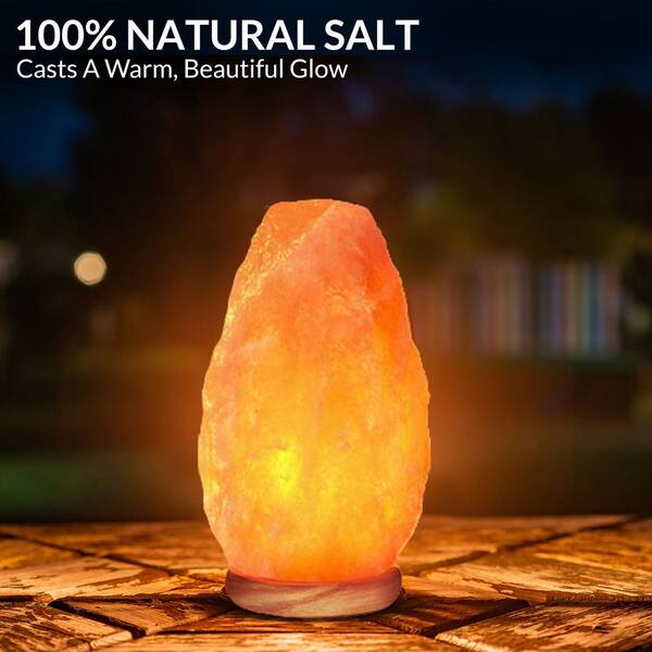 himalayan glow ionic natural salt crystal lamp