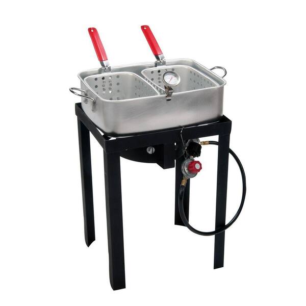 RiverGrille 18 qt. Double Basket Fryer