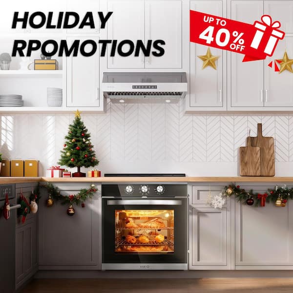 30 in. 680 CFM Ducted Under Cabinet Range Hood in Stainless Steel with Removable Lights, 2-Baffle Filters, 3 Min Delay