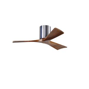 Irene 42 in. Indoor/Outdoor Polished Chrome Ceiling Fan with Remote Control and Wall Control