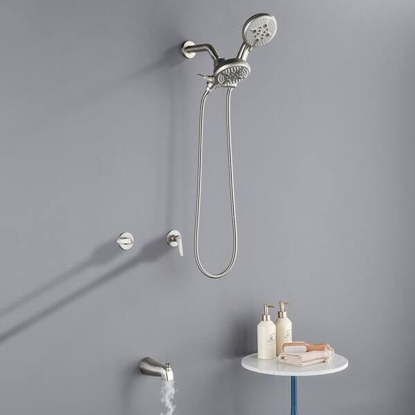 Rainier 2-Handle 3-Spray Square High Pressure Shower Faucet in Polished Chrome (Valve Included) Rainier 2-Handle 3-Spray Square High Pressure Shower Faucet in Polished Chrome (Valve Included)