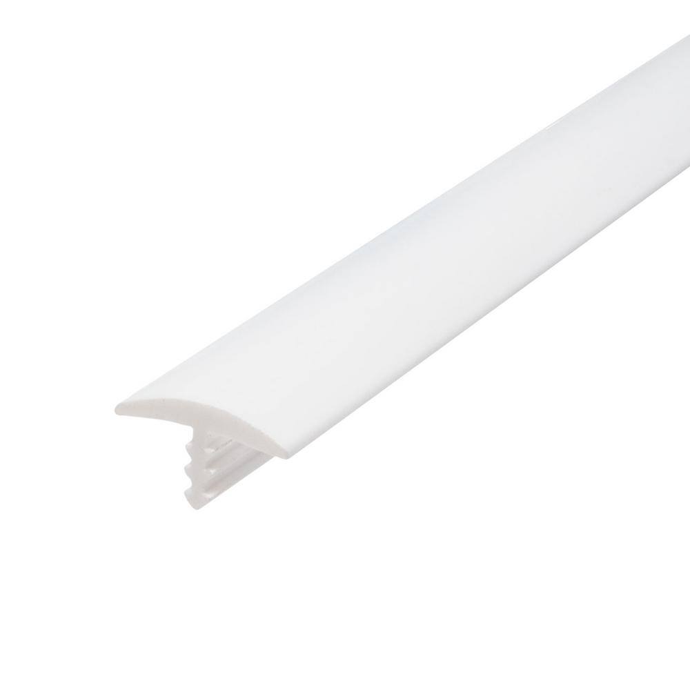 5/8 in. White Polyethylene Center Barb Hobbyist Pack Bumper Tee Moulding Ed