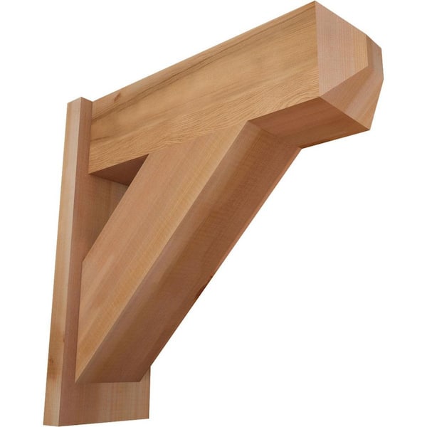 Ekena Millwork 8 in. x 22 in. x 22 in. Traditional Craftsman Smooth Western Red Cedar Outlooker