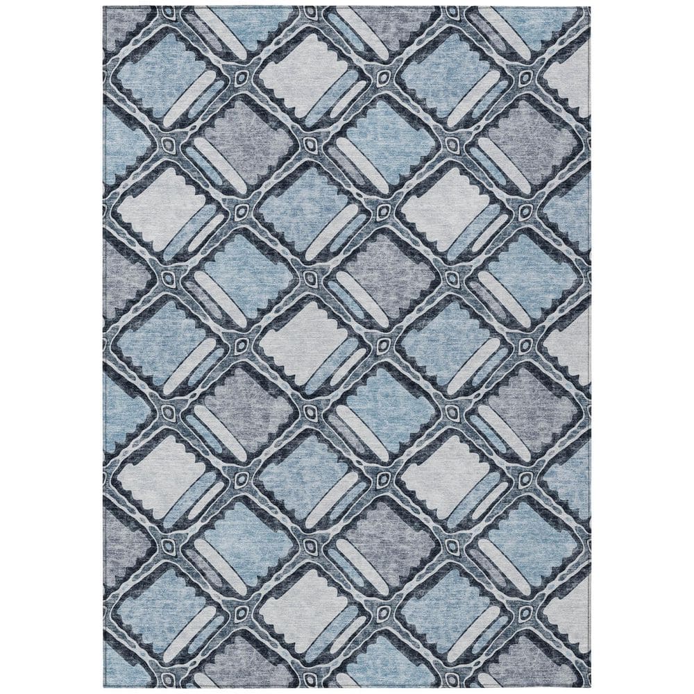 Chantille Machine Washable Indoor/Outdoor Abstract ACN2800 Sky 3 ft. x 5 ft. Area Rug price history on PriceWatchPro