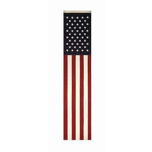 20 in. L x 96 in. H Fabric USA Flag