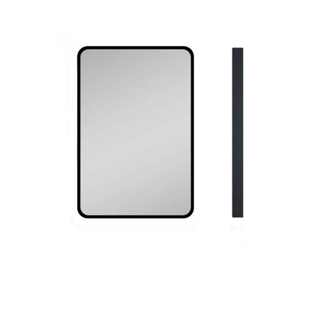 24 in. W x 30 in. H Framed Wall Mount or Recessed Rectangular Metal Medicin