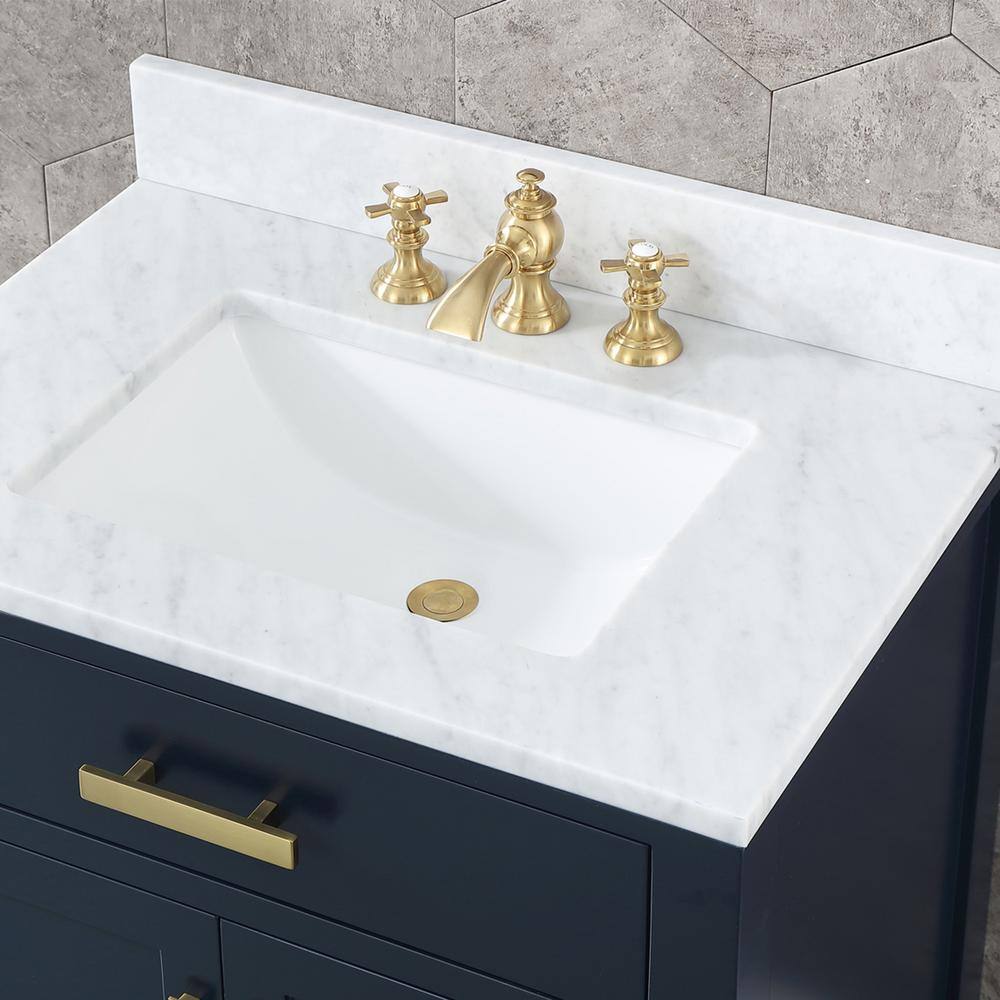 Elegant Vintage Brass 8'' Widespread Bathroom Faucet