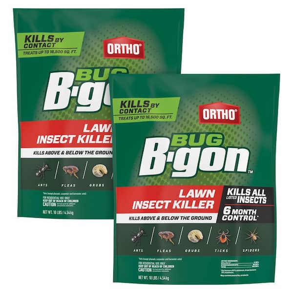 Bug B-gon Lawn Insect Killer 10 lb. Outdoor Granular Insect Killer, Kills Ants, Spiders and Ticks (2-Pack)