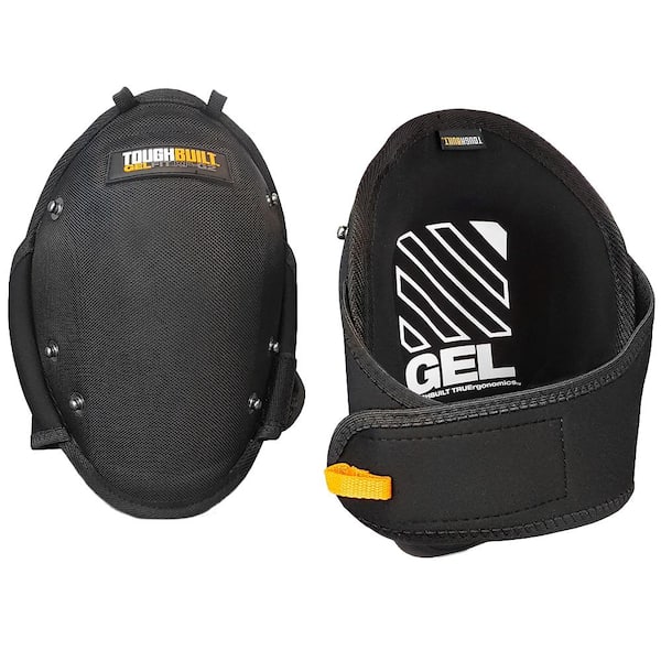 TOUGHBUILT GelFit Black Knee Pads with SnapShell attachment points