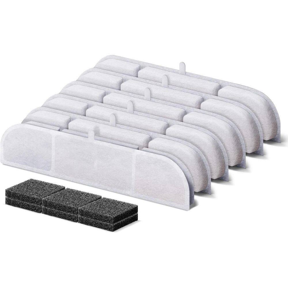 Cat Water Fountain Replacement Filters 5-Level Filtration System for DownyPaws DPWFP6 6-Pack price history on PriceWatchPro