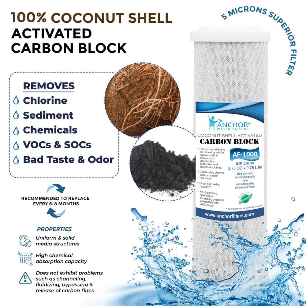 Anchor 3-Stage Under Counter Water Filtration System with Chrome Faucet
