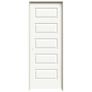 JELD-WEN 32 In. X 80 In. Conmore White Paint Smooth Hollow Core Molded ...