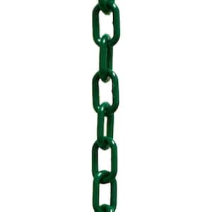 2 in. (#8, 51 mm) x 25 ft. Evergreen Plastic Chain