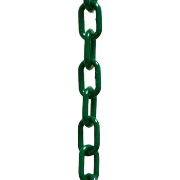 Mr. Chain 2 in. (#8, 51 mm) x 25 ft. Evergreen Plastic Chain