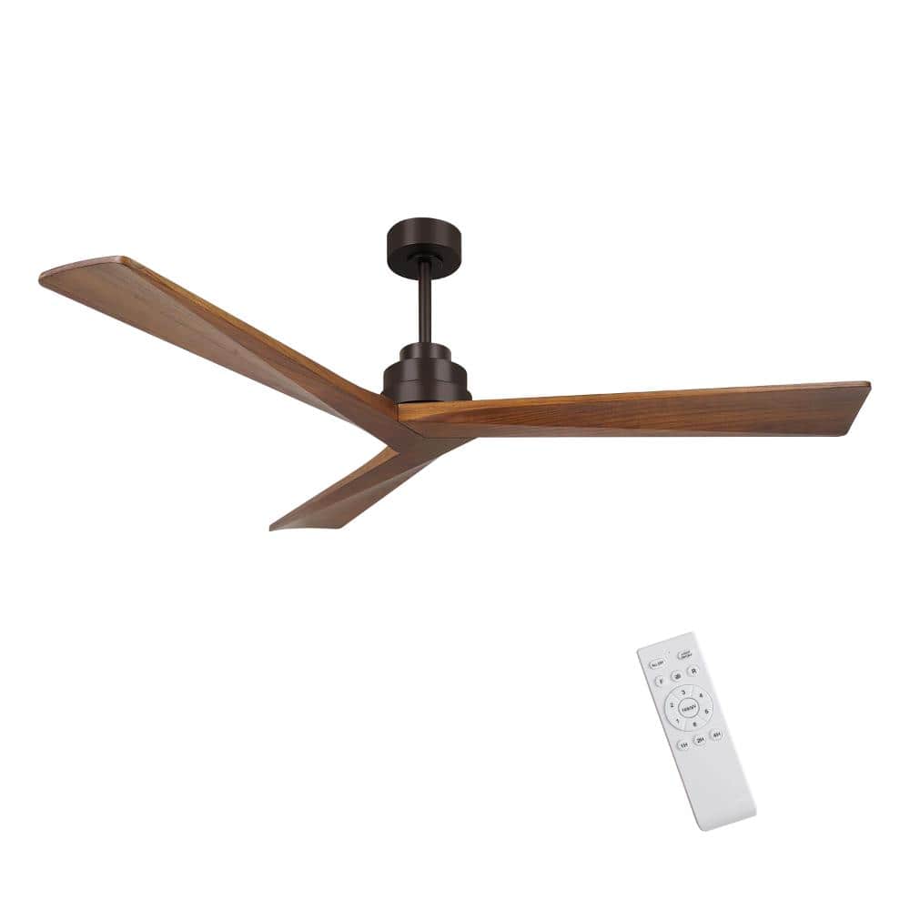 52 in. Indoor/Outdoor Downrod Walnut Ceiling Fan for Living Room, Bedroom, Dining Room price history on PriceWatchPro