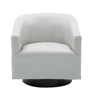 Gaven Dove Grey Wood Base Swivel Chair