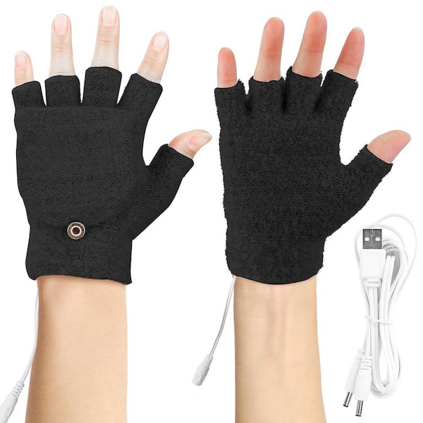 Warming Gloves TYTOGE USB Heated Gloves,Rechargeable Fingerless