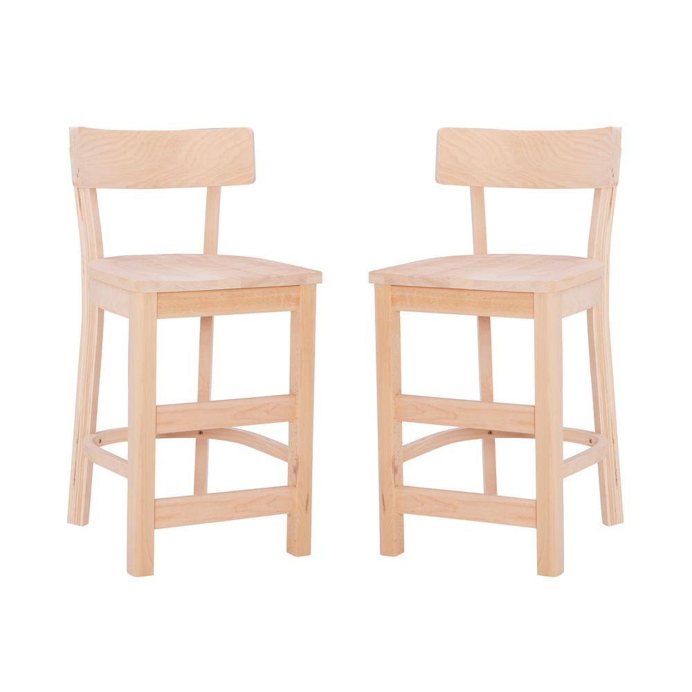 unfinished pine bar stools