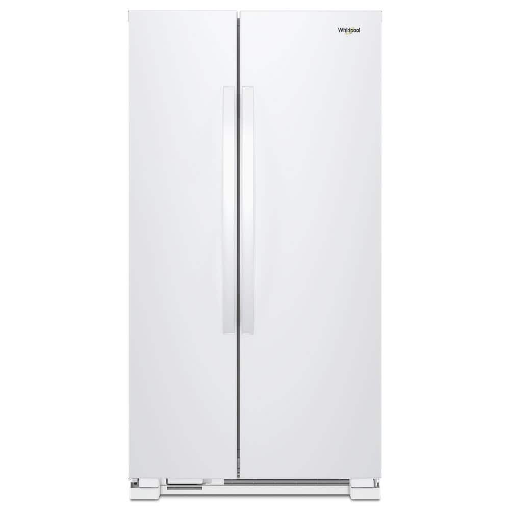 22 cu. Ft. Side by Side Refrigerator in White
