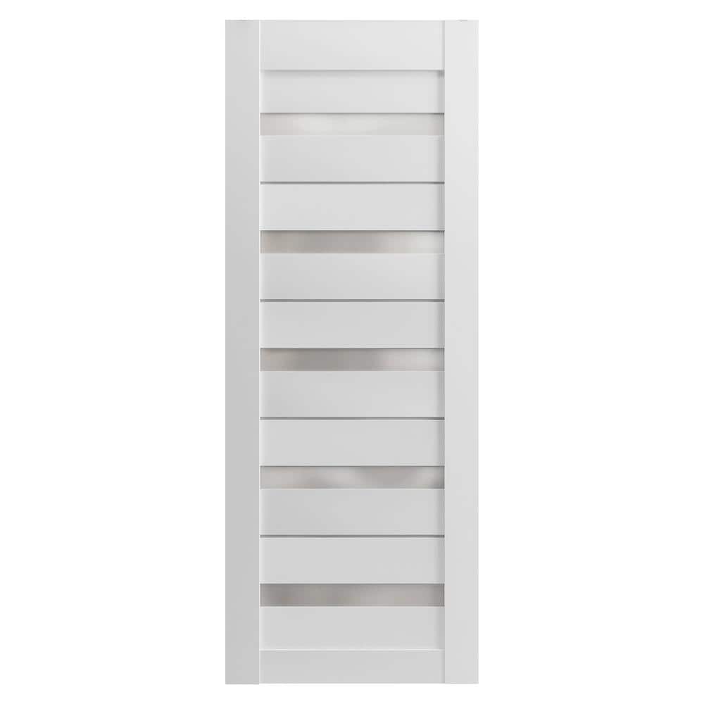 30 in. x 80 in. Solid MDF Frosted glass White Interior Door Slab price history on PriceWatchPro