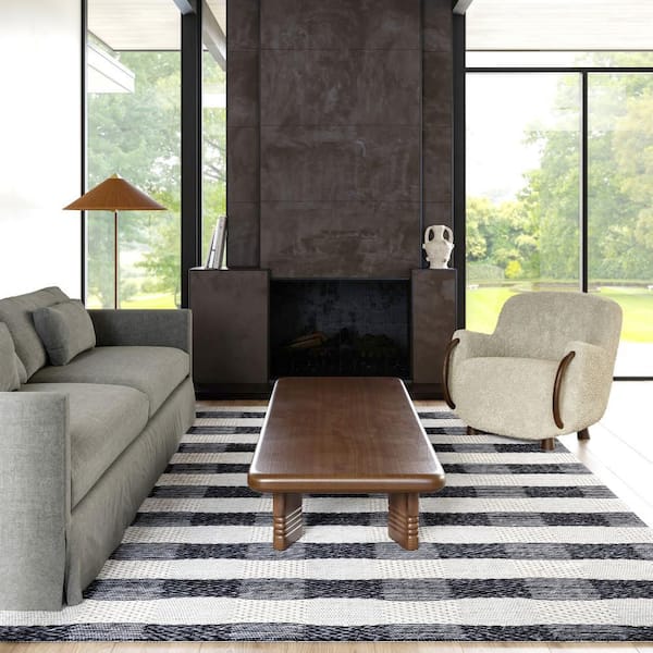 Arrel Speckled Wool-Blend Fawn Round 6 ft. Indoor/Outdoor Patio Round Rug