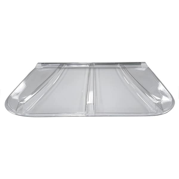 56 in. W x 37 in. W x 2-1/2 in. H Polycarbonate Square Flat Window Well Cover