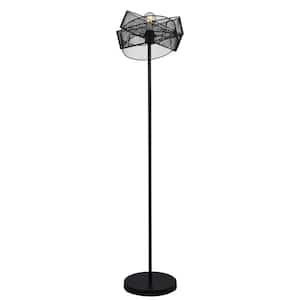 51 .18 in. Black Indoor Floor Lamp with Metal Shade