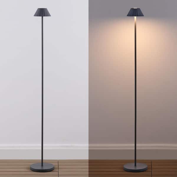JONATHAN Y Mallory 1-Light 44 in. Dimmable Integrated LED Grey