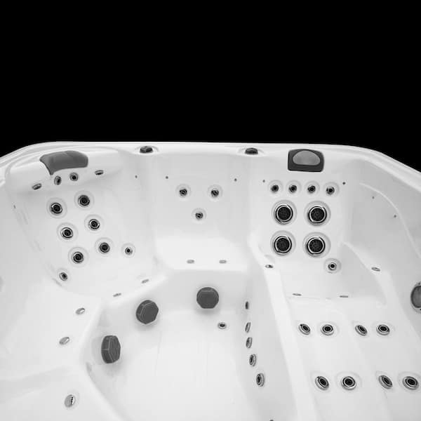AquaLife Scenic 6-Person 69-Jet 240 V Spa Hot Tub with Lounger 4