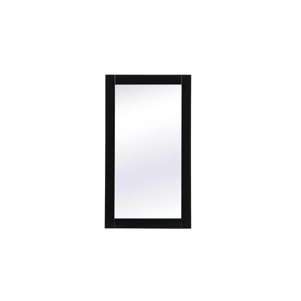 32in H x 18in W Rectangle black Vanity mirror